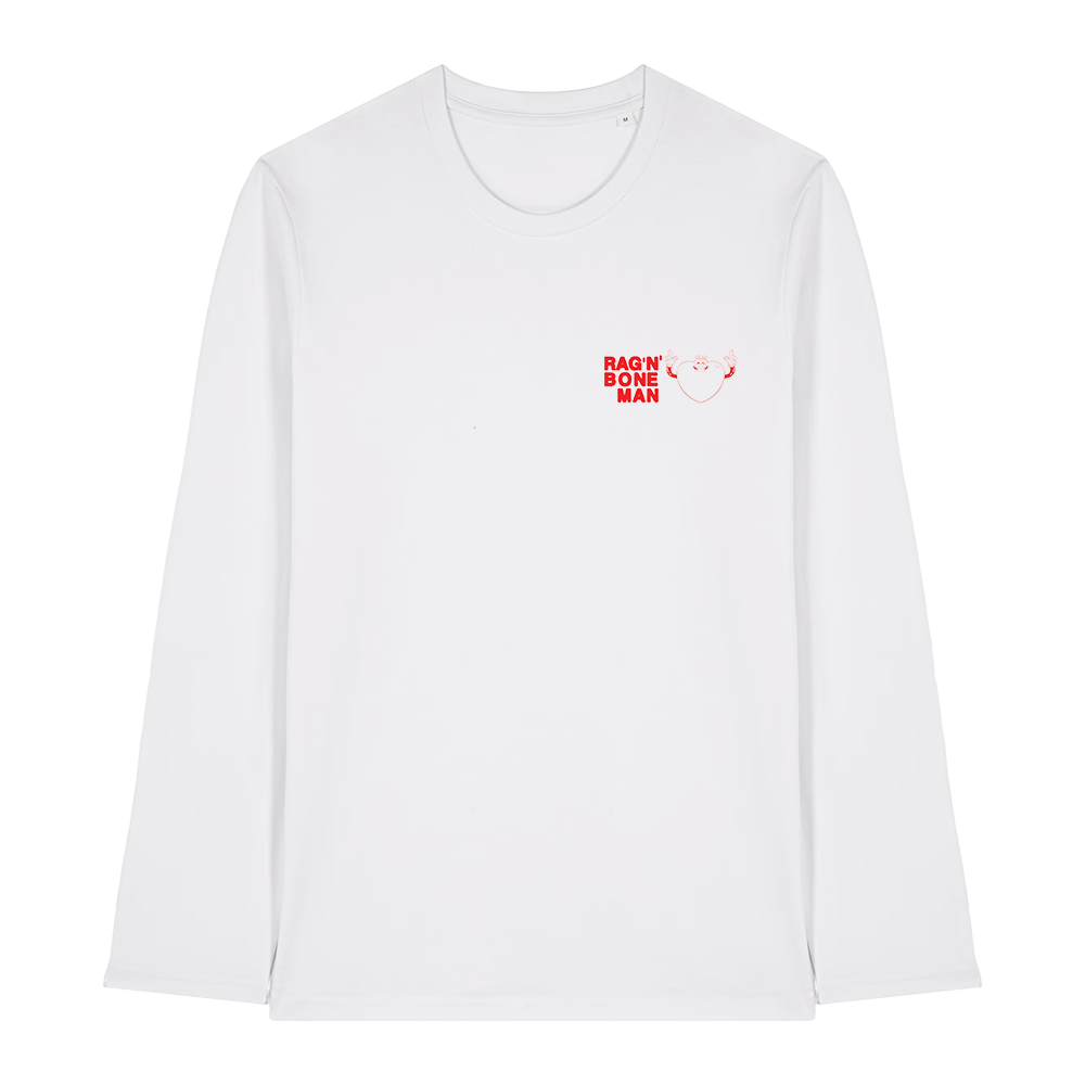 ‘What Do You Believe In?’ Long Sleeve Tee With Heart Design